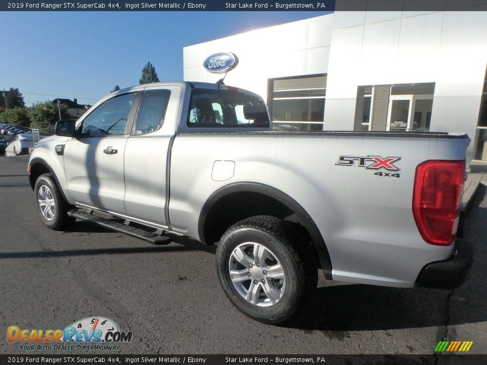 2019 Ford Ranger STX SuperCab 4x4 Ingot Silver Metallic / Ebony Photo #7