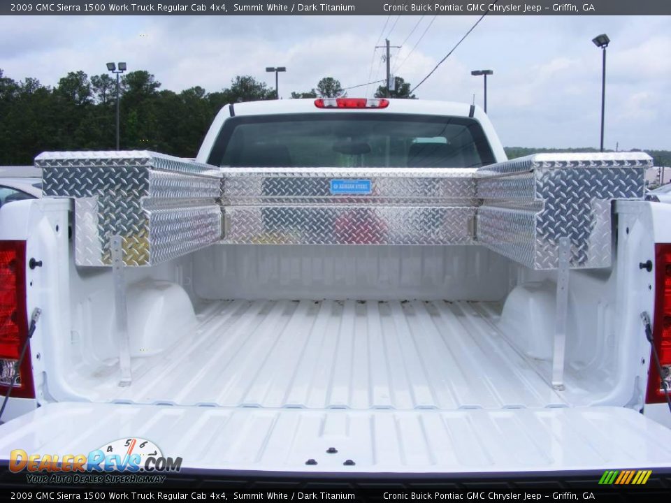 2009 GMC Sierra 1500 Work Truck Regular Cab 4x4 Summit White / Dark Titanium Photo #10