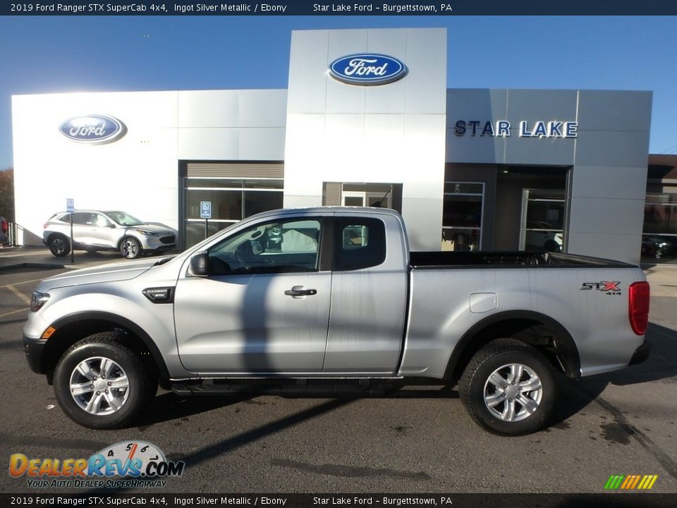 2019 Ford Ranger STX SuperCab 4x4 Ingot Silver Metallic / Ebony Photo #8