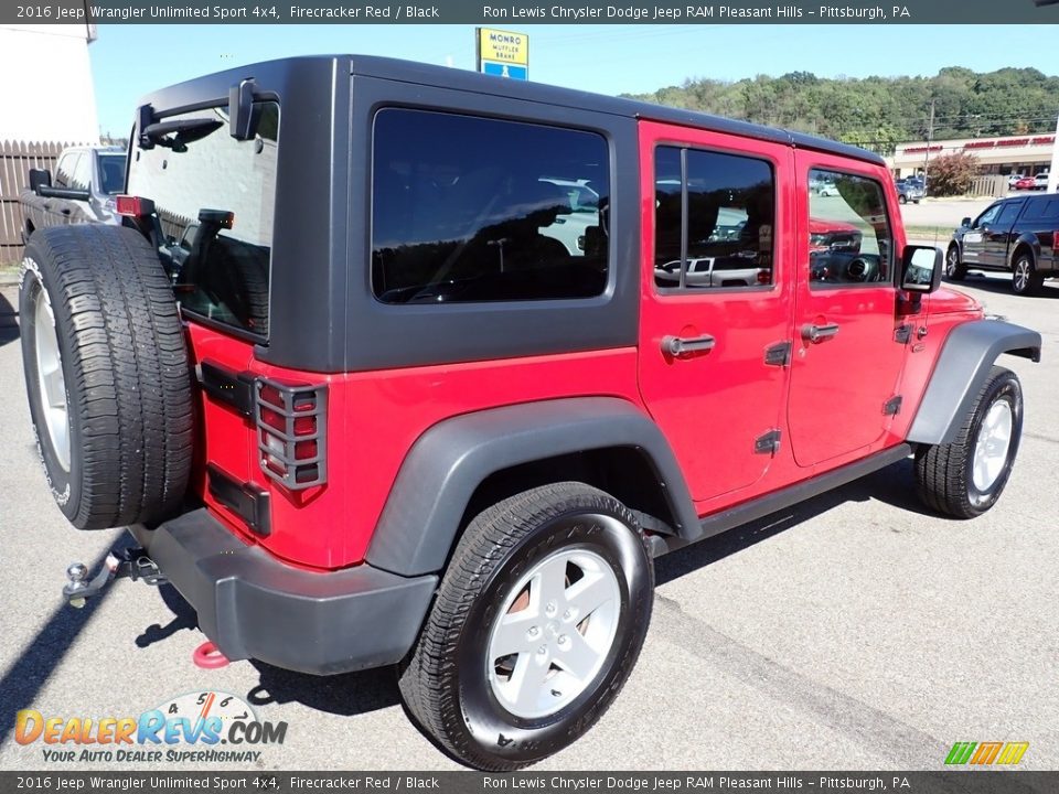 2016 Jeep Wrangler Unlimited Sport 4x4 Firecracker Red / Black Photo #6