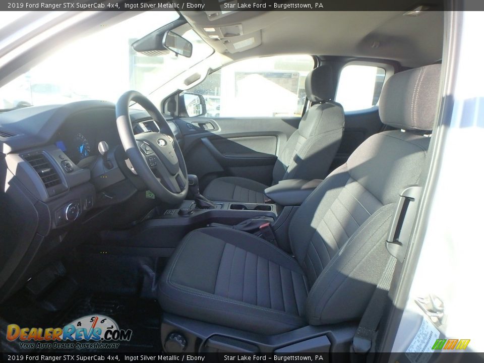 2019 Ford Ranger STX SuperCab 4x4 Ingot Silver Metallic / Ebony Photo #11