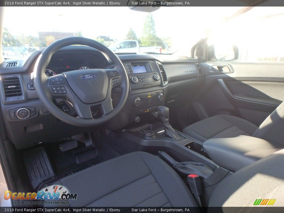 2019 Ford Ranger STX SuperCab 4x4 Ingot Silver Metallic / Ebony Photo #13