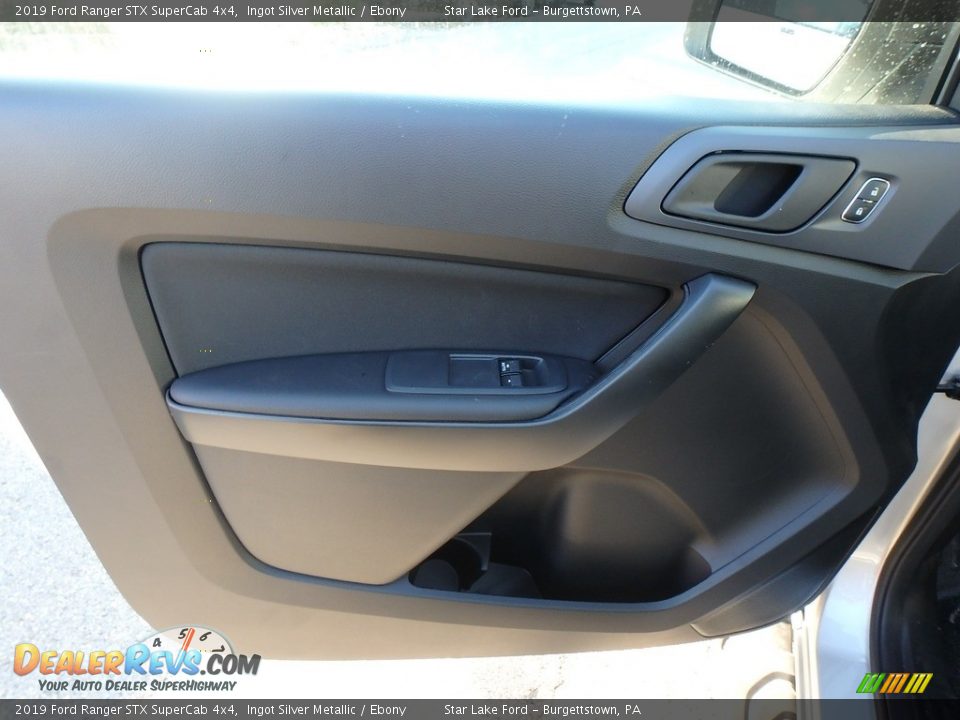 2019 Ford Ranger STX SuperCab 4x4 Ingot Silver Metallic / Ebony Photo #14