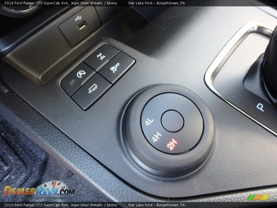 2019 Ford Ranger STX SuperCab 4x4 Ingot Silver Metallic / Ebony Photo #16