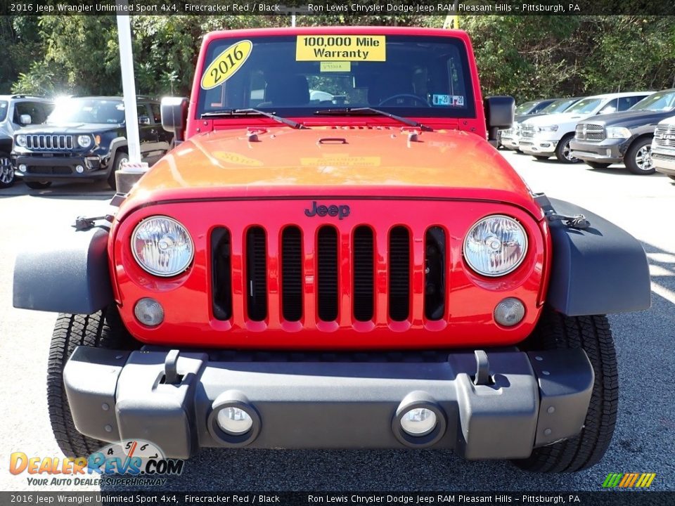 2016 Jeep Wrangler Unlimited Sport 4x4 Firecracker Red / Black Photo #9