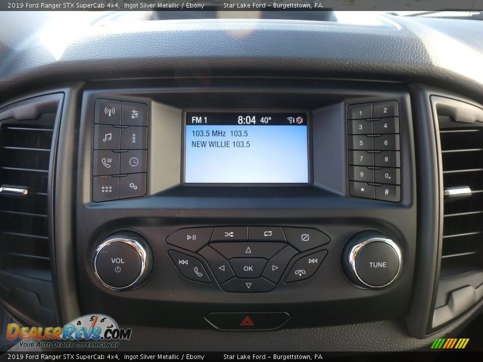 2019 Ford Ranger STX SuperCab 4x4 Ingot Silver Metallic / Ebony Photo #19