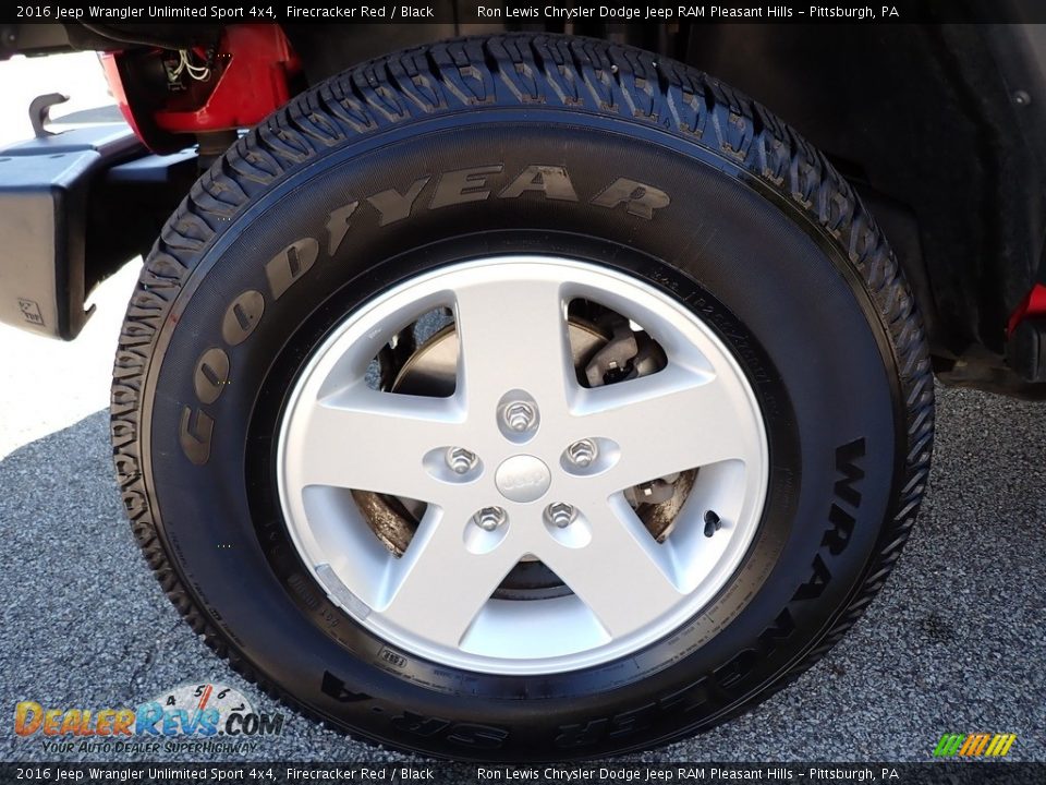 2016 Jeep Wrangler Unlimited Sport 4x4 Firecracker Red / Black Photo #10