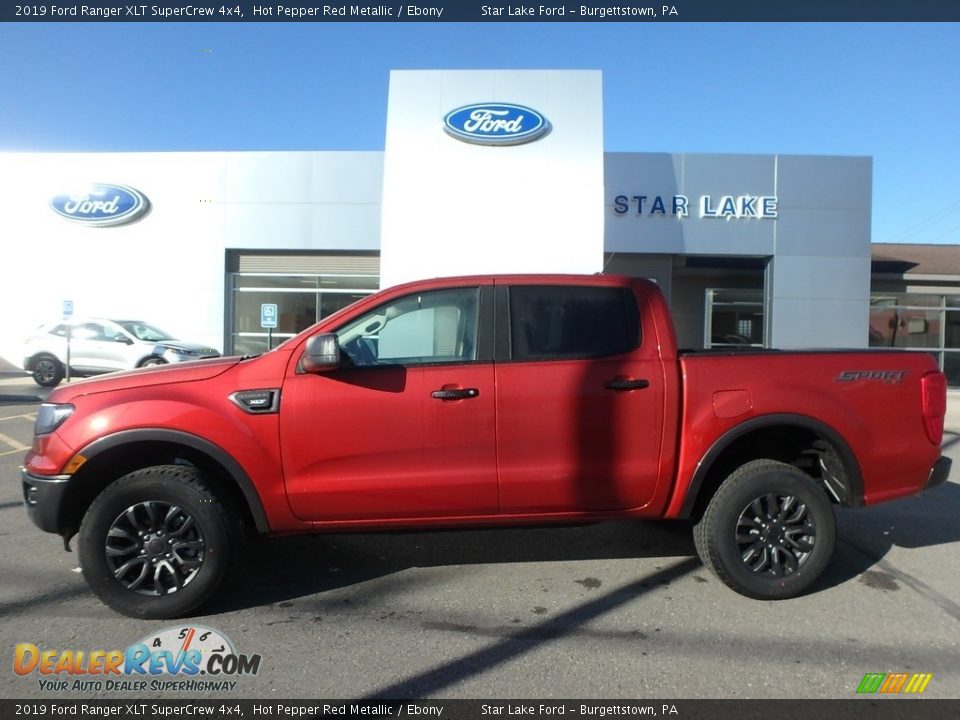 2019 Ford Ranger XLT SuperCrew 4x4 Hot Pepper Red Metallic / Ebony Photo #1
