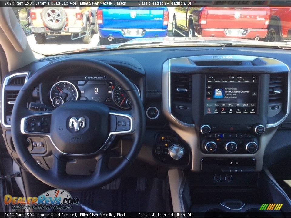 2020 Ram 1500 Laramie Quad Cab 4x4 Billet Silver Metallic / Black Photo #3