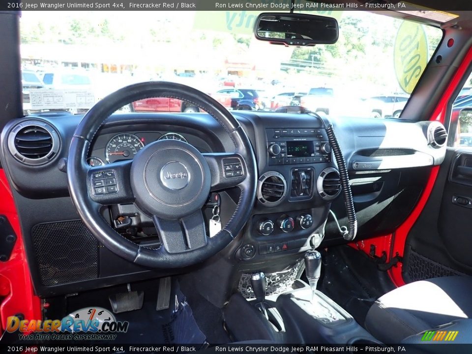 2016 Jeep Wrangler Unlimited Sport 4x4 Firecracker Red / Black Photo #14