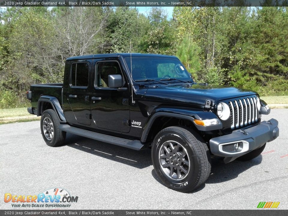 2020 Jeep Gladiator Overland 4x4 Black / Black/Dark Saddle Photo #4