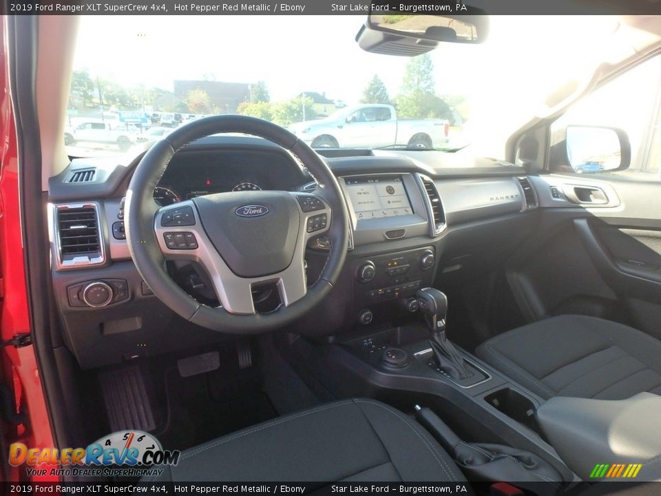 2019 Ford Ranger XLT SuperCrew 4x4 Hot Pepper Red Metallic / Ebony Photo #13