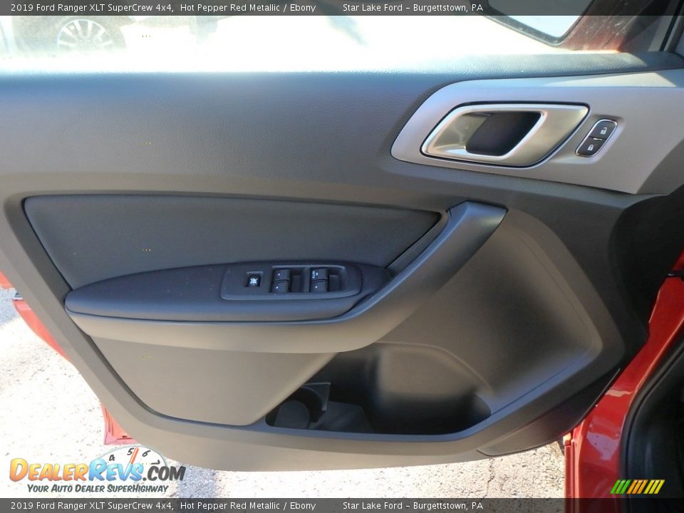 2019 Ford Ranger XLT SuperCrew 4x4 Hot Pepper Red Metallic / Ebony Photo #14
