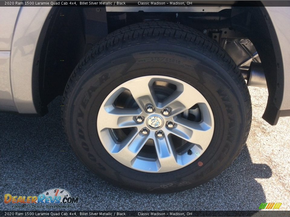 2020 Ram 1500 Laramie Quad Cab 4x4 Billet Silver Metallic / Black Photo #10