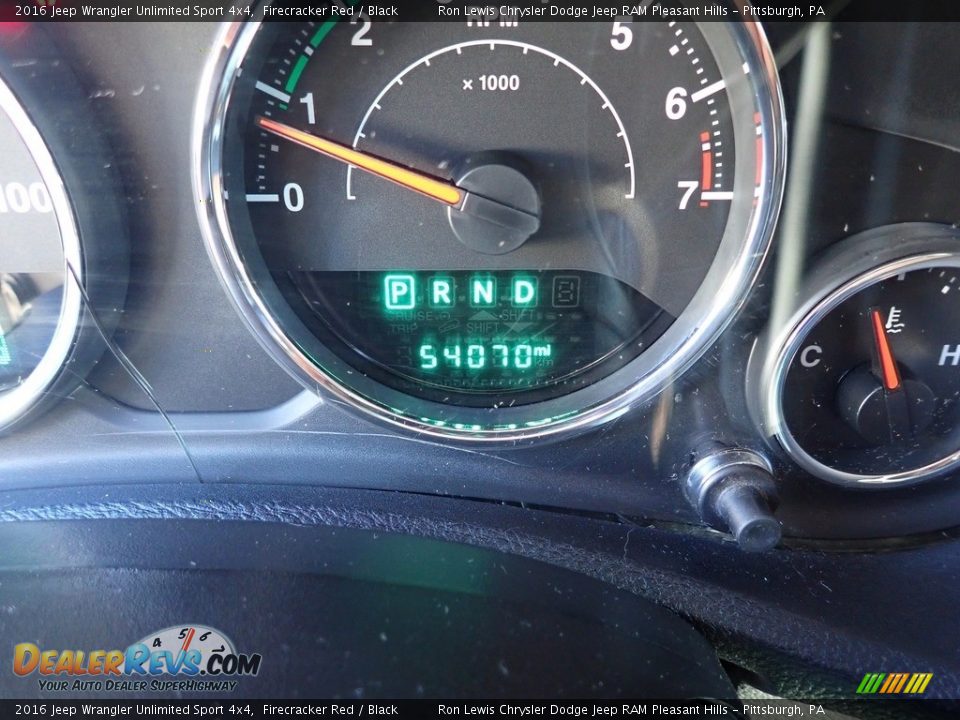2016 Jeep Wrangler Unlimited Sport 4x4 Firecracker Red / Black Photo #20