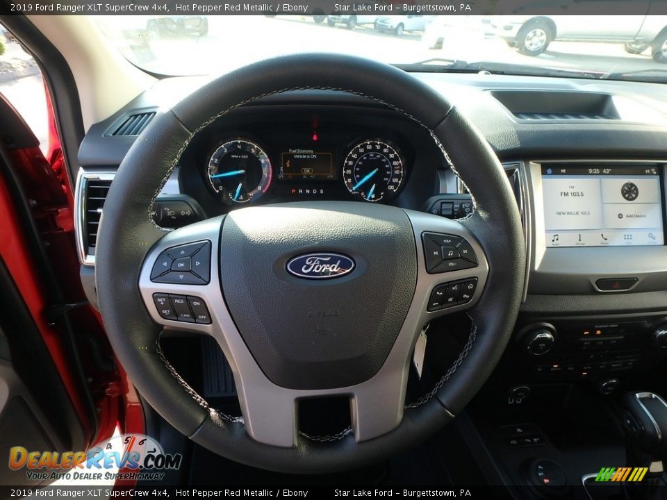 2019 Ford Ranger XLT SuperCrew 4x4 Hot Pepper Red Metallic / Ebony Photo #17