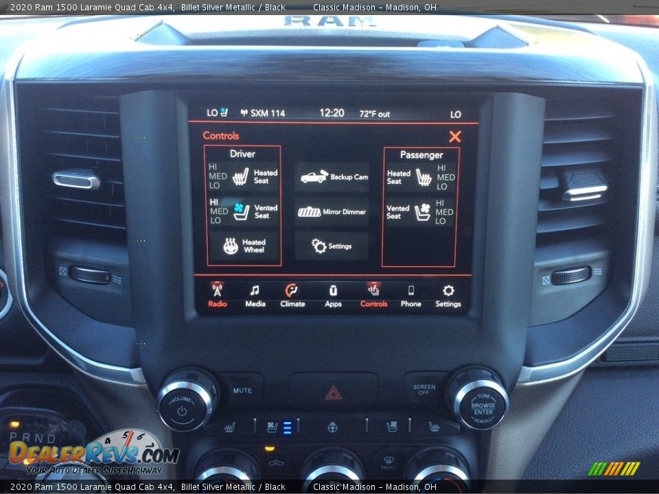 2020 Ram 1500 Laramie Quad Cab 4x4 Billet Silver Metallic / Black Photo #15