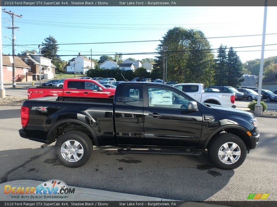 2019 Ford Ranger STX SuperCab 4x4 Shadow Black / Ebony Photo #4