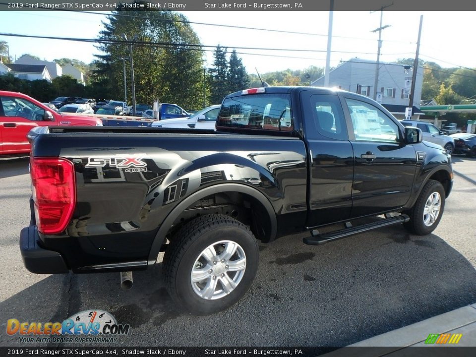 2019 Ford Ranger STX SuperCab 4x4 Shadow Black / Ebony Photo #5