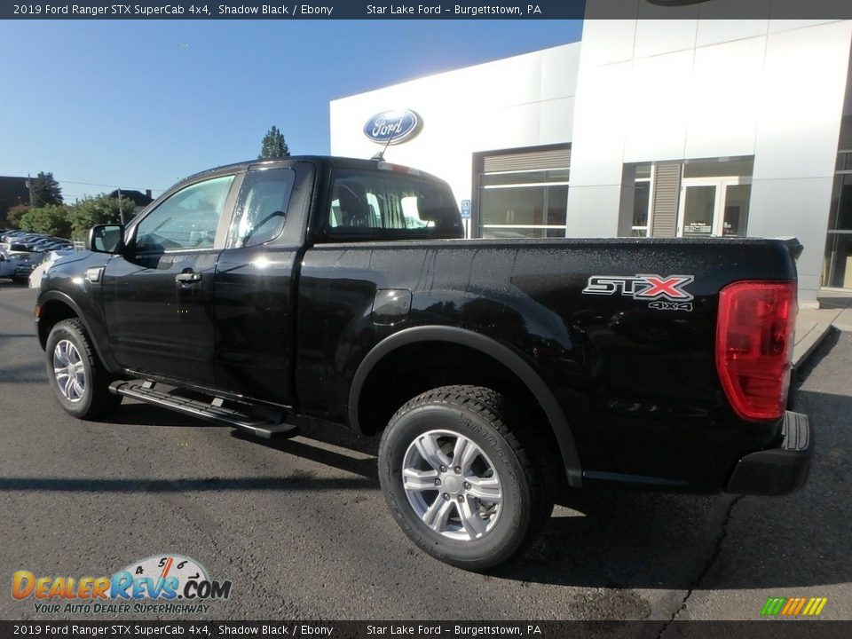 2019 Ford Ranger STX SuperCab 4x4 Shadow Black / Ebony Photo #8