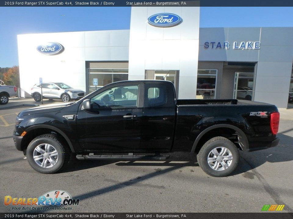 2019 Ford Ranger STX SuperCab 4x4 Shadow Black / Ebony Photo #9