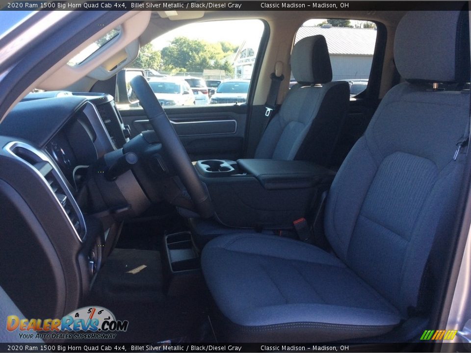 2020 Ram 1500 Big Horn Quad Cab 4x4 Billet Silver Metallic / Black/Diesel Gray Photo #2
