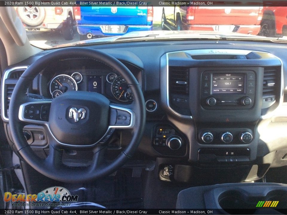 2020 Ram 1500 Big Horn Quad Cab 4x4 Billet Silver Metallic / Black/Diesel Gray Photo #3