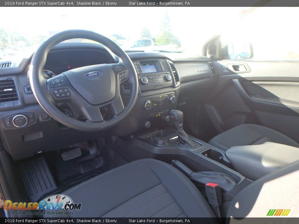 2019 Ford Ranger STX SuperCab 4x4 Shadow Black / Ebony Photo #14