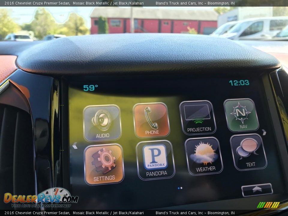 2016 Chevrolet Cruze Premier Sedan Mosaic Black Metallic / Jet Black/Kalahari Photo #19