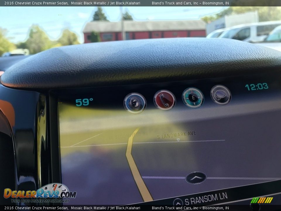 2016 Chevrolet Cruze Premier Sedan Mosaic Black Metallic / Jet Black/Kalahari Photo #20