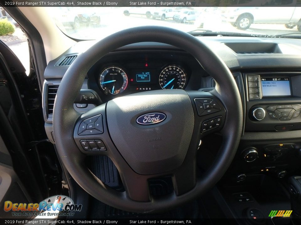 2019 Ford Ranger STX SuperCab 4x4 Shadow Black / Ebony Photo #17