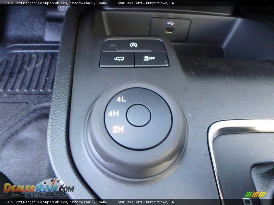 2019 Ford Ranger STX SuperCab 4x4 Shadow Black / Ebony Photo #18