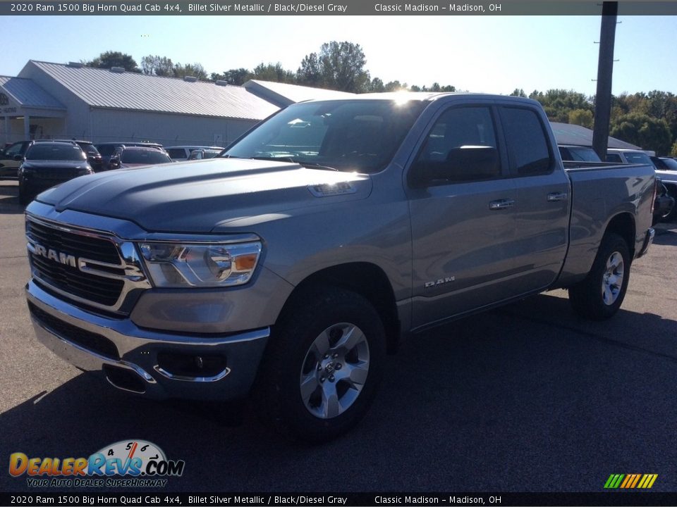 2020 Ram 1500 Big Horn Quad Cab 4x4 Billet Silver Metallic / Black/Diesel Gray Photo #5
