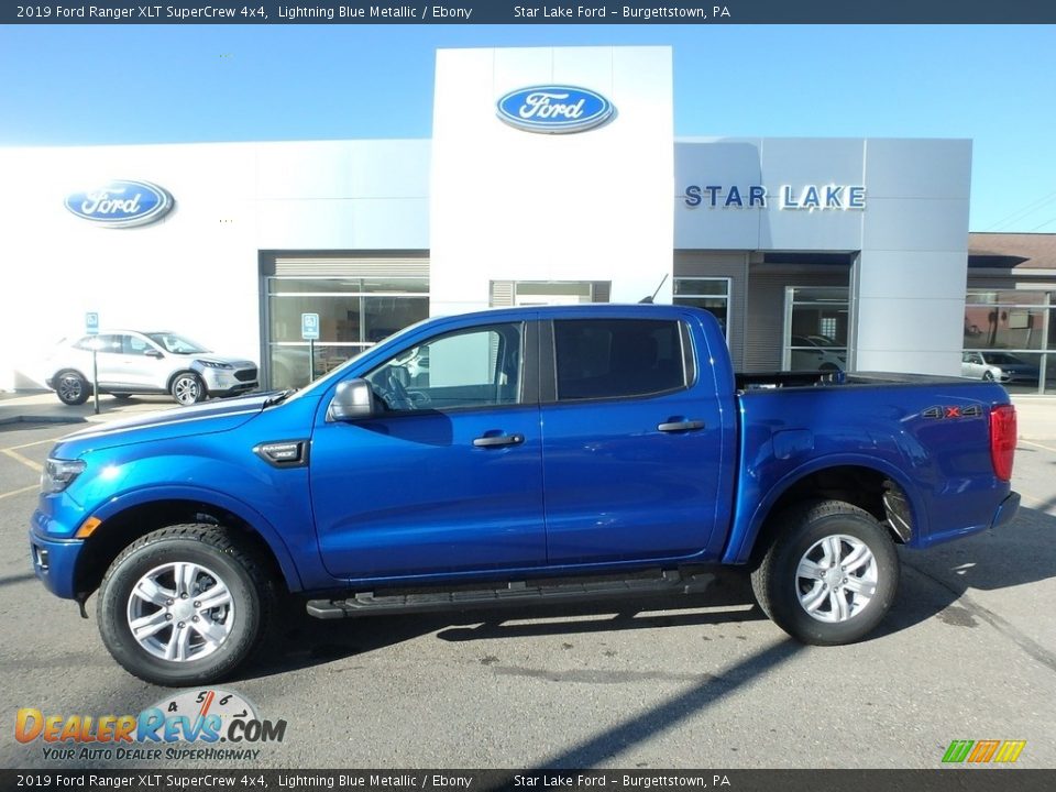2019 Ford Ranger XLT SuperCrew 4x4 Lightning Blue Metallic / Ebony Photo #1