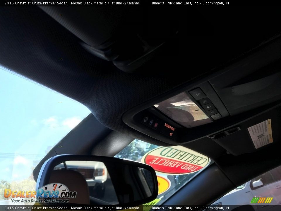 2016 Chevrolet Cruze Premier Sedan Mosaic Black Metallic / Jet Black/Kalahari Photo #27