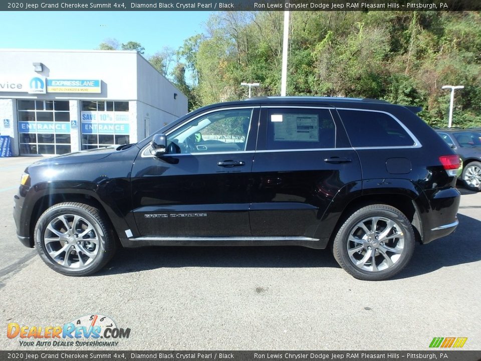 2020 Jeep Grand Cherokee Summit 4x4 Diamond Black Crystal Pearl / Black Photo #2