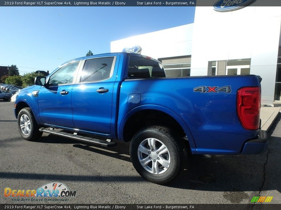 2019 Ford Ranger XLT SuperCrew 4x4 Lightning Blue Metallic / Ebony Photo #7