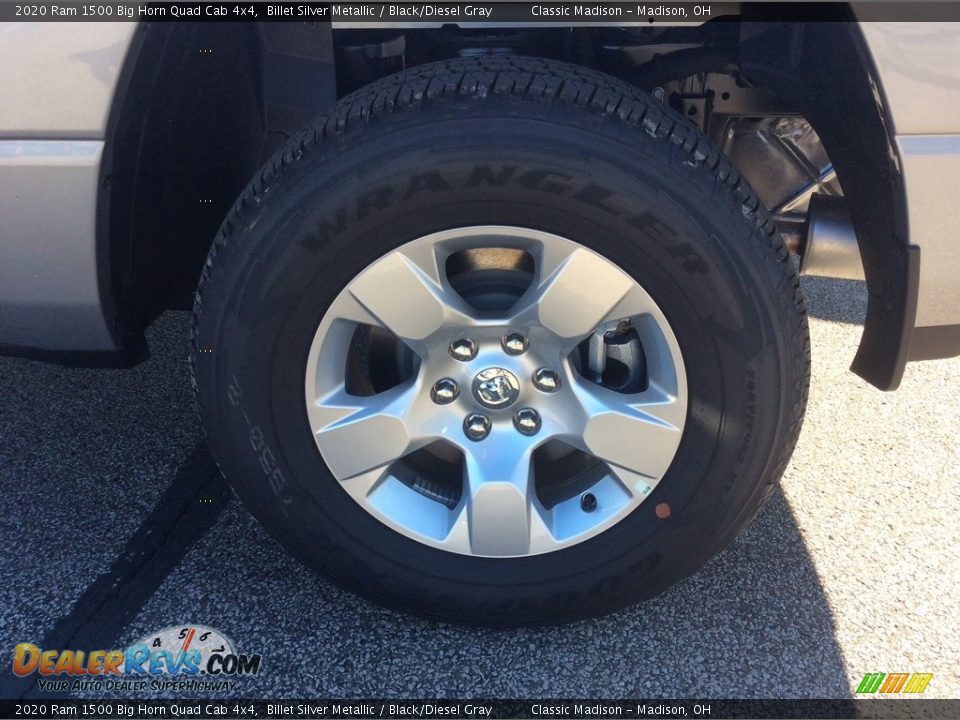 2020 Ram 1500 Big Horn Quad Cab 4x4 Billet Silver Metallic / Black/Diesel Gray Photo #10