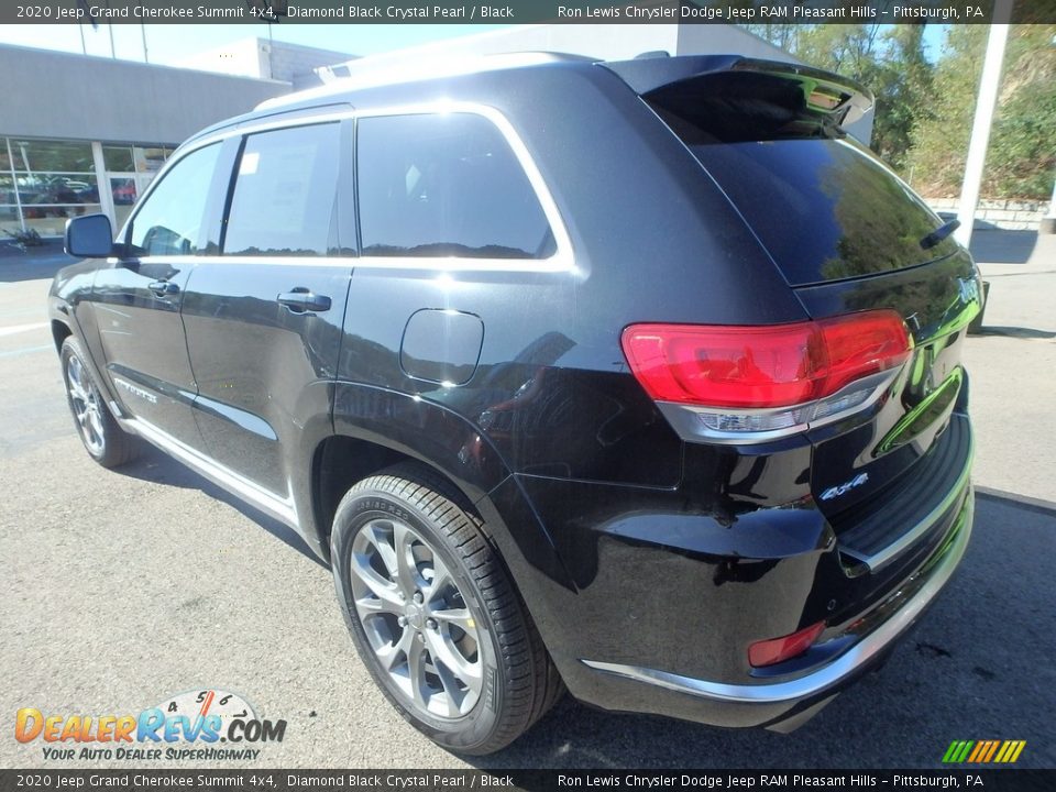2020 Jeep Grand Cherokee Summit 4x4 Diamond Black Crystal Pearl / Black Photo #3