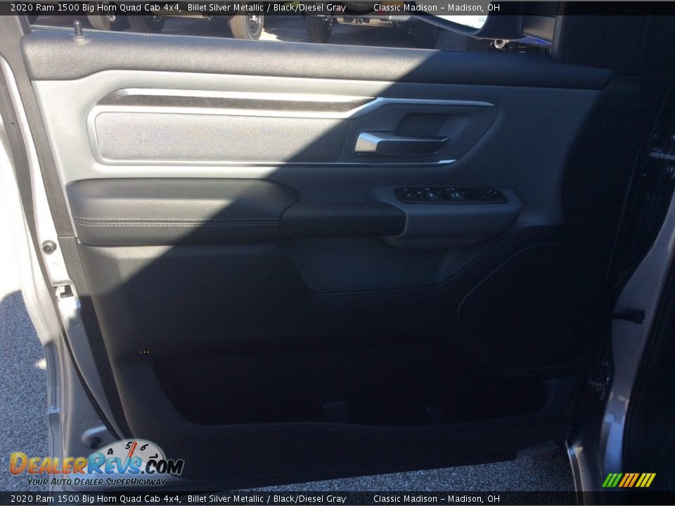 2020 Ram 1500 Big Horn Quad Cab 4x4 Billet Silver Metallic / Black/Diesel Gray Photo #11