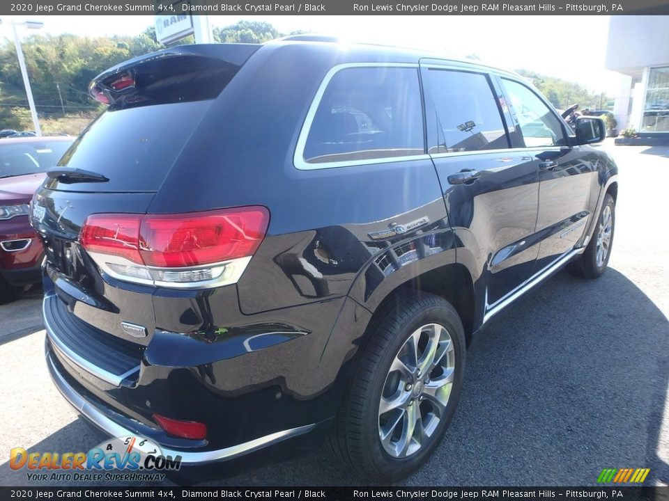 2020 Jeep Grand Cherokee Summit 4x4 Diamond Black Crystal Pearl / Black Photo #6