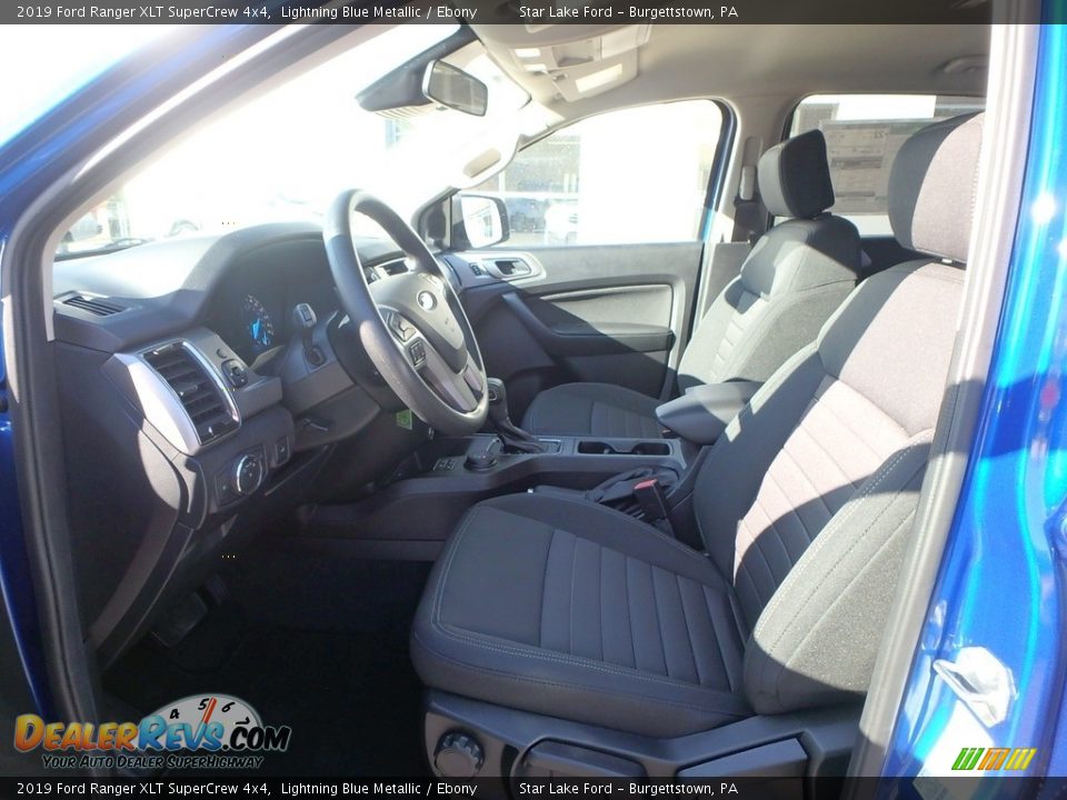 2019 Ford Ranger XLT SuperCrew 4x4 Lightning Blue Metallic / Ebony Photo #12