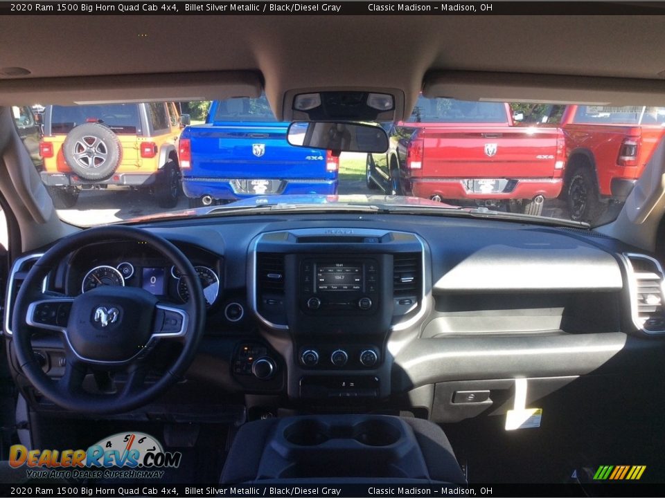 2020 Ram 1500 Big Horn Quad Cab 4x4 Billet Silver Metallic / Black/Diesel Gray Photo #13