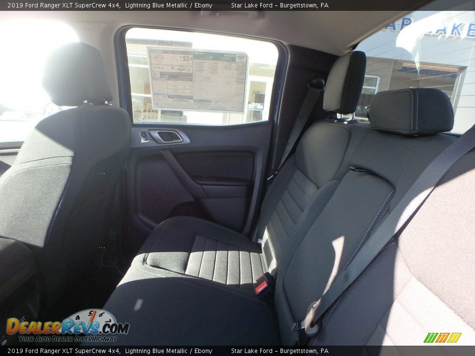 2019 Ford Ranger XLT SuperCrew 4x4 Lightning Blue Metallic / Ebony Photo #13