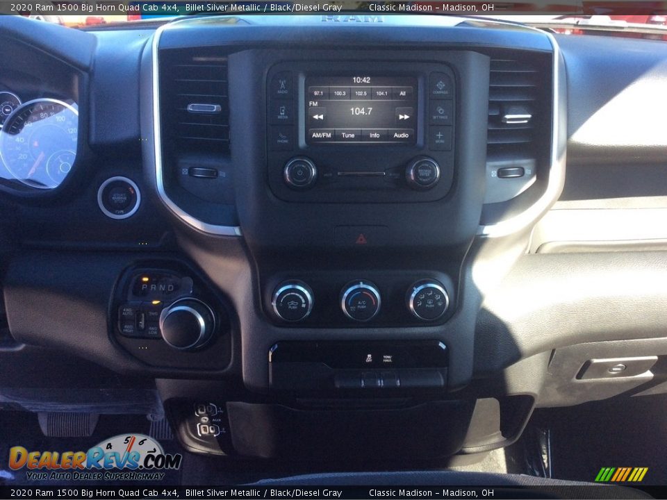 2020 Ram 1500 Big Horn Quad Cab 4x4 Billet Silver Metallic / Black/Diesel Gray Photo #14
