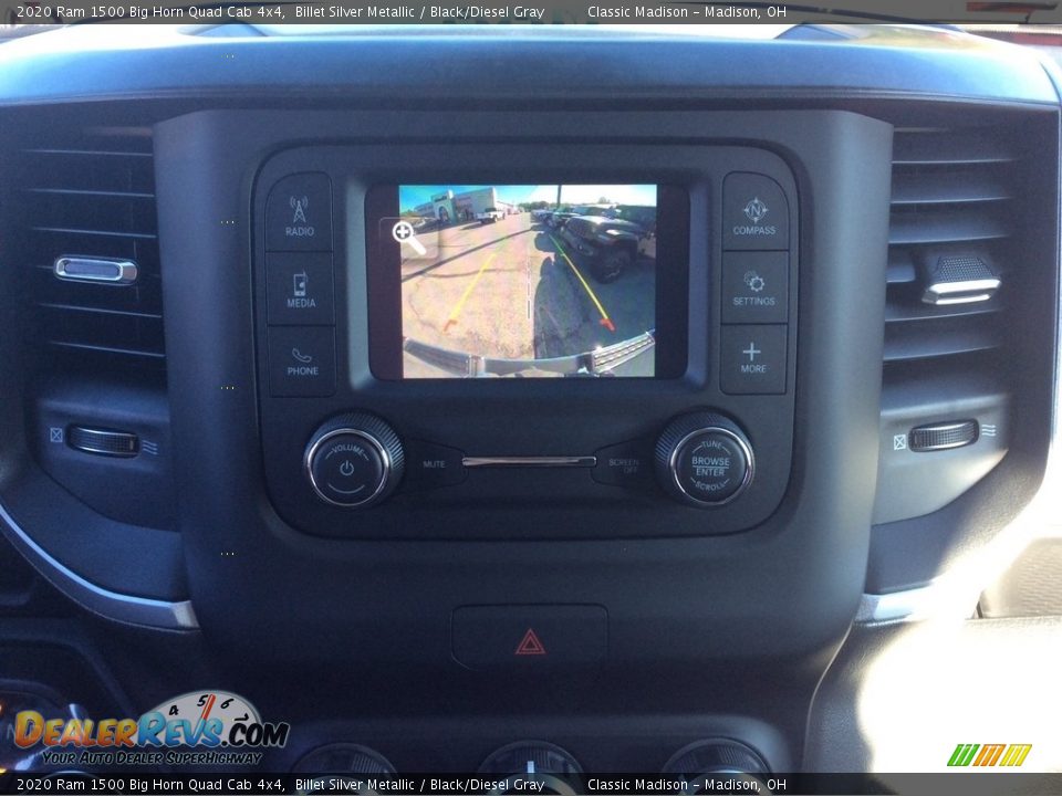 2020 Ram 1500 Big Horn Quad Cab 4x4 Billet Silver Metallic / Black/Diesel Gray Photo #15