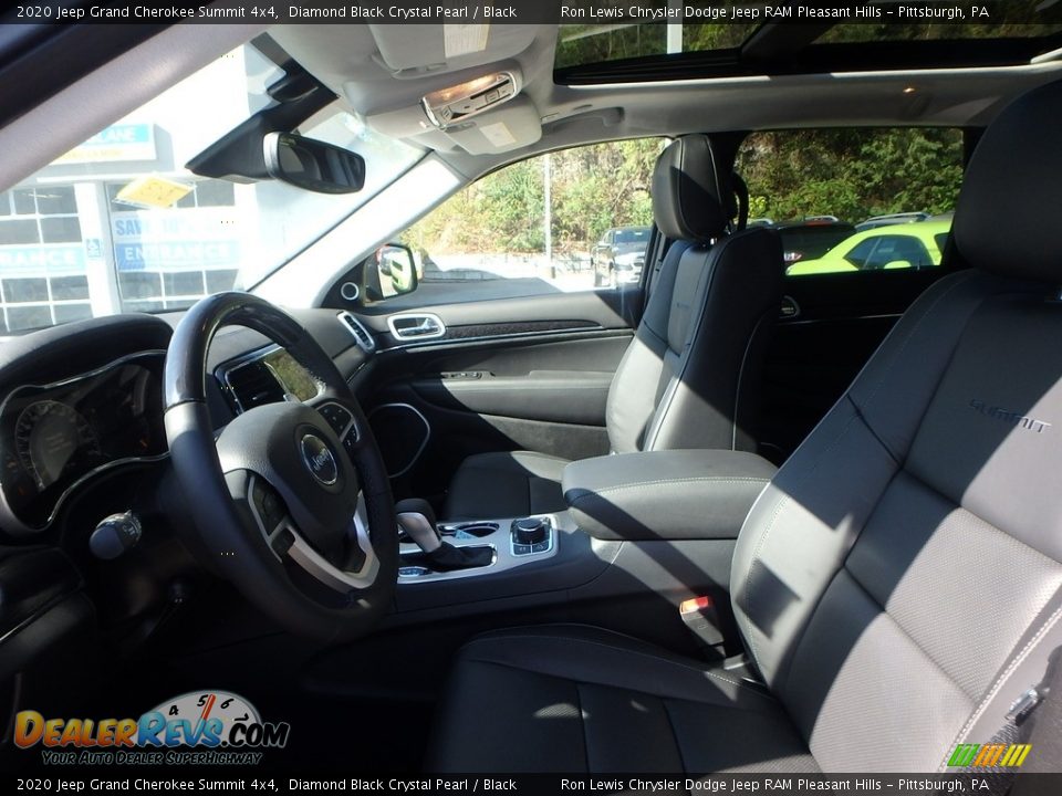 2020 Jeep Grand Cherokee Summit 4x4 Diamond Black Crystal Pearl / Black Photo #11