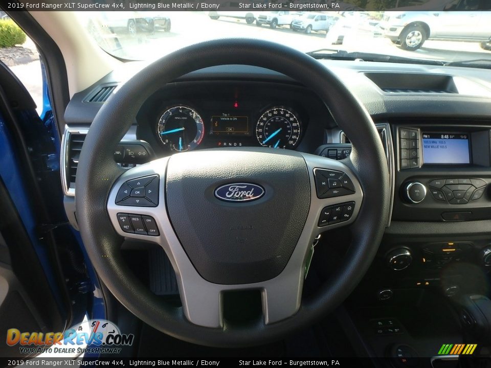 2019 Ford Ranger XLT SuperCrew 4x4 Lightning Blue Metallic / Ebony Photo #17