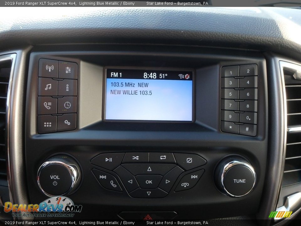 2019 Ford Ranger XLT SuperCrew 4x4 Lightning Blue Metallic / Ebony Photo #18