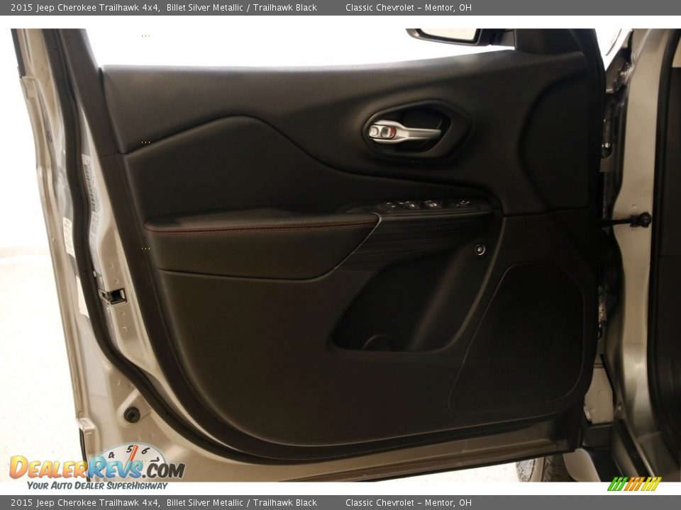 2015 Jeep Cherokee Trailhawk 4x4 Billet Silver Metallic / Trailhawk Black Photo #4